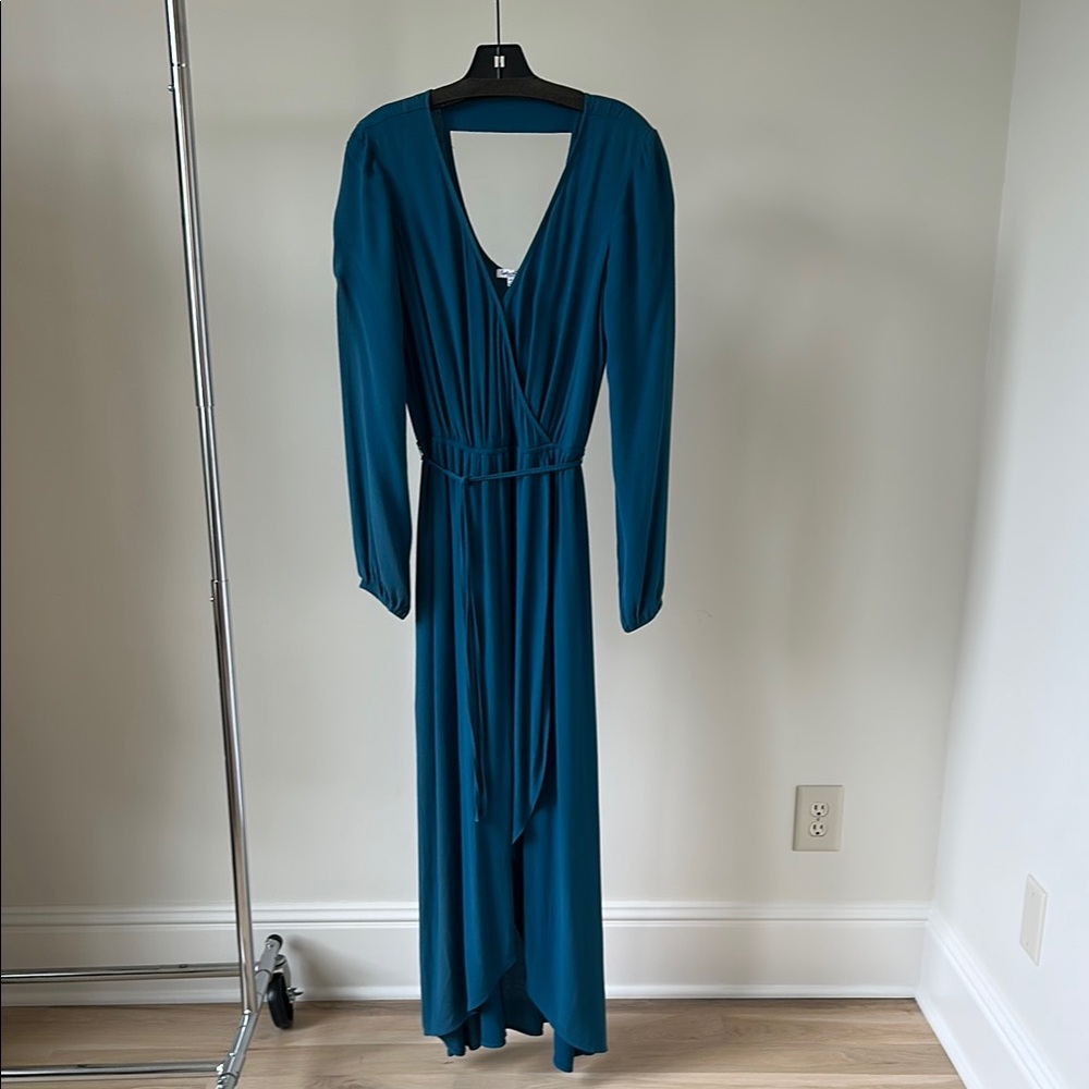 Splendid Deep Teal Long Sleeve Dress
